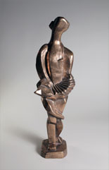 Marg Moll, Frau mit Fächer, H 48,5 cm, 1931